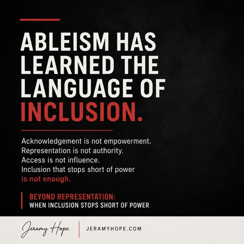 Beyond Representation: When Inclusion Stops Short of&nbsp;Power