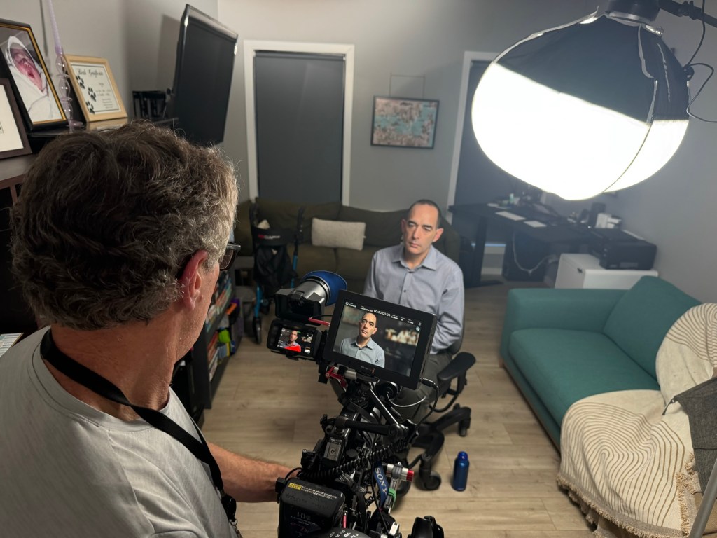 Jeramy Hope during a professional media filming session.